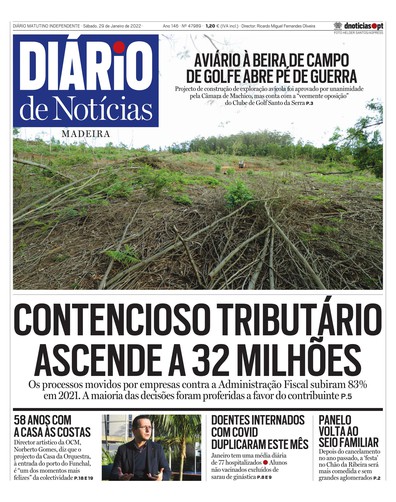 Edição do dia 29 Janeiro 2022 da pubicação Diário de Notícias