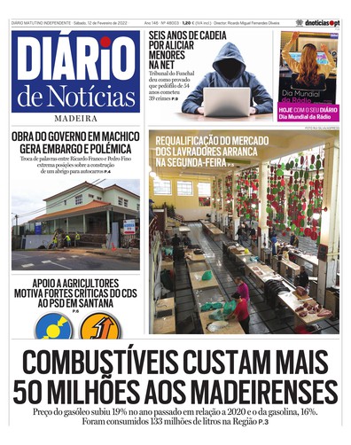Edição do dia 12 Fevereiro 2022 da pubicação Diário de Notícias
