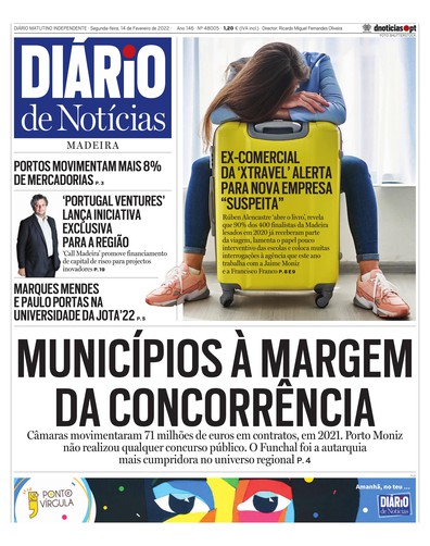 Edição do dia 14 Fevereiro 2022 da pubicação Diário de Notícias