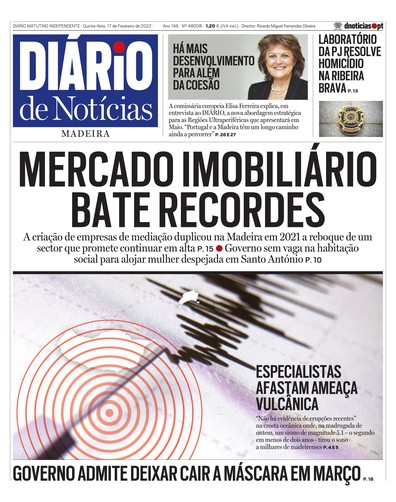 Edição do dia 17 Fevereiro 2022 da pubicação Diário de Notícias