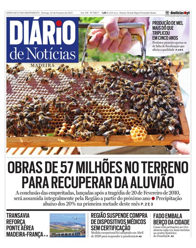Edição do dia 20 Fevereiro 2022 da pubicação Diário de Notícias