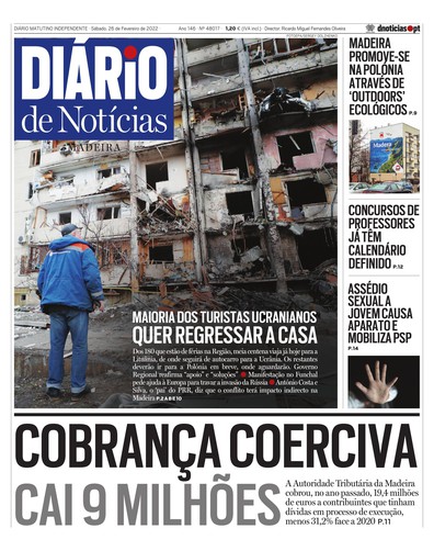 Edição do dia 26 Fevereiro 2022 da pubicação Diário de Notícias