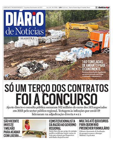 Edição do dia 8 Fevereiro 2022 da pubicação Diário de Notícias
