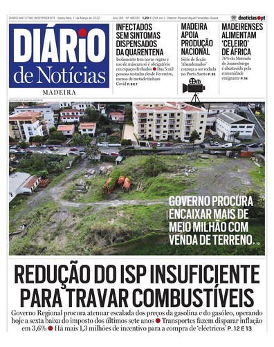 Edição do dia 11 Março 2022 da pubicação Diário de Notícias