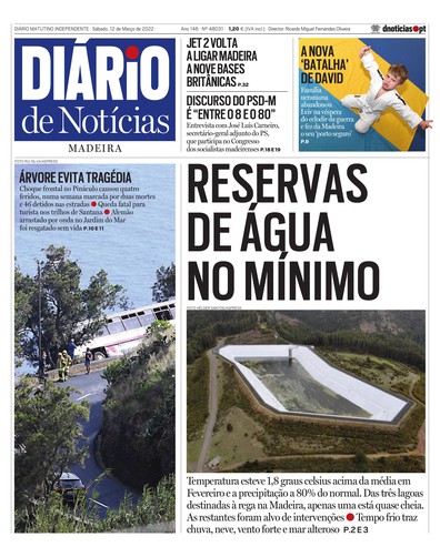 Edição do dia 12 Março 2022 da pubicação Diário de Notícias