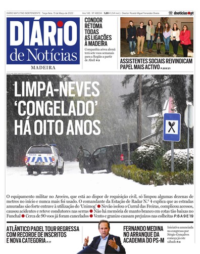 Edição do dia 15 Março 2022 da pubicação Diário de Notícias