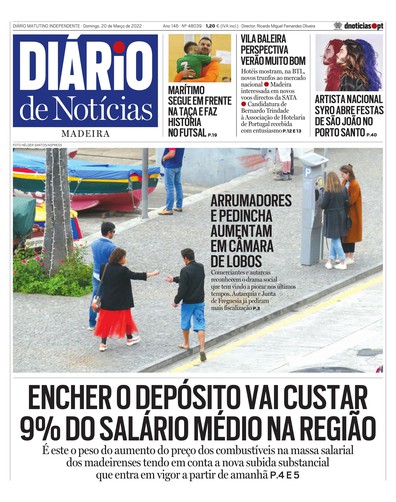 Edição do dia 20 Março 2022 da pubicação Diário de Notícias