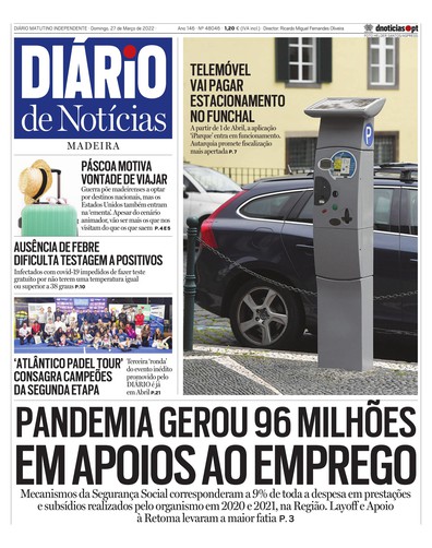 Edição do dia 27 Março 2022 da pubicação Diário de Notícias