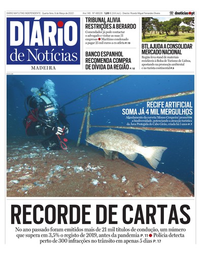 Edição do dia 9 Março 2022 da pubicação Diário de Notícias