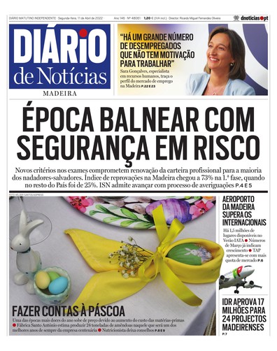 Edição do dia 11 Abril 2022 da pubicação Diário de Notícias