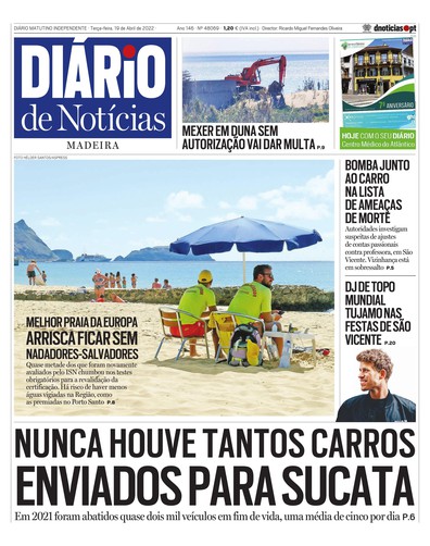 Edição do dia 19 Abril 2022 da pubicação Diário de Notícias