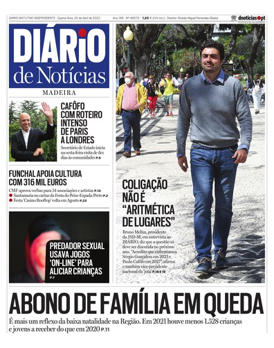 Edição do dia 20 Abril 2022 da pubicação Diário de Notícias