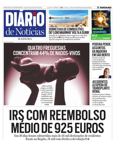 Edição do dia 28 Abril 2022 da pubicação Diário de Notícias