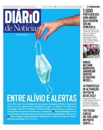 Edição do dia 15 Maio 2022 da pubicação Diário de Notícias