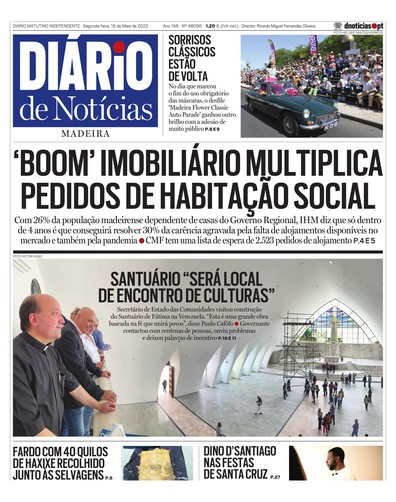 Edição do dia 16 Maio 2022 da pubicação Diário de Notícias