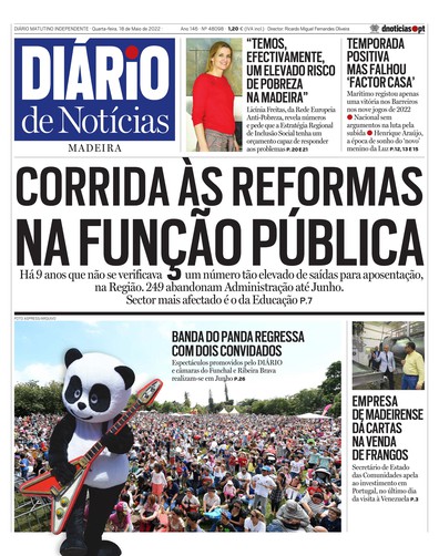 Edição do dia 18 Maio 2022 da pubicação Diário de Notícias