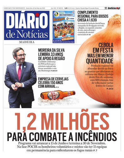 Edição do dia 20 Maio 2022 da pubicação Diário de Notícias