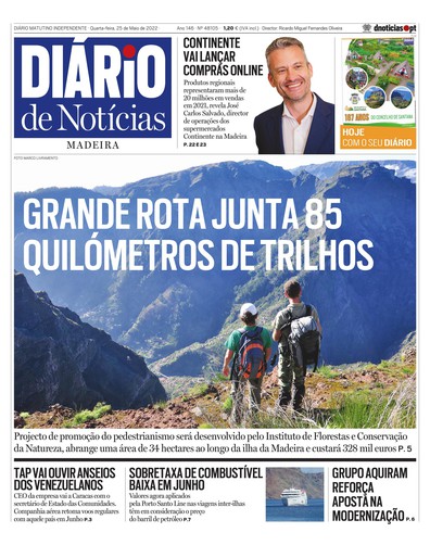 Edição do dia 25 Maio 2022 da pubicação Diário de Notícias