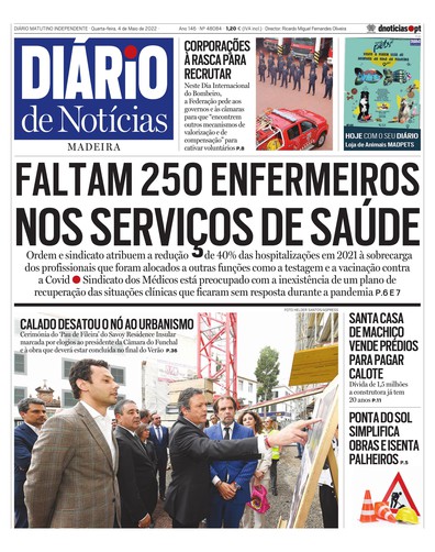 Edição do dia 4 Maio 2022 da pubicação Diário de Notícias