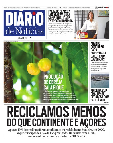Edição do dia 12 Junho 2022 da pubicação Diário de Notícias