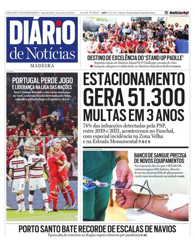 Edição do dia 13 Junho 2022 da pubicação Diário de Notícias