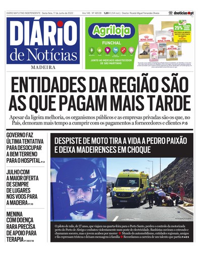 Edição do dia 17 Junho 2022 da pubicação Diário de Notícias