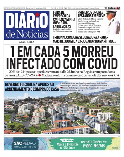 Edição do dia 29 Junho 2022 da pubicação Diário de Notícias