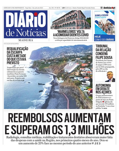 Edição do dia 7 Junho 2022 da pubicação Diário de Notícias