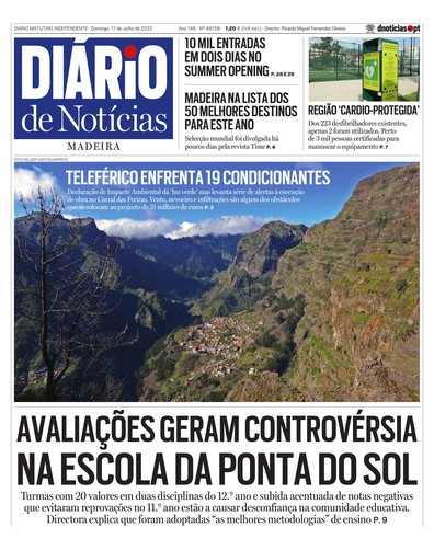 Edição do dia 17 Julho 2022 da pubicação Diário de Notícias