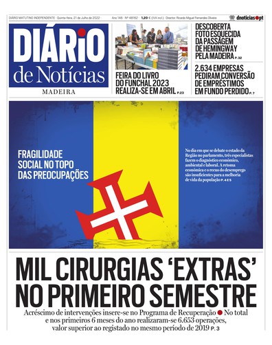 Edição do dia 21 Julho 2022 da pubicação Diário de Notícias