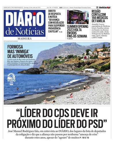 Edição do dia 24 Julho 2022 da pubicação Diário de Notícias