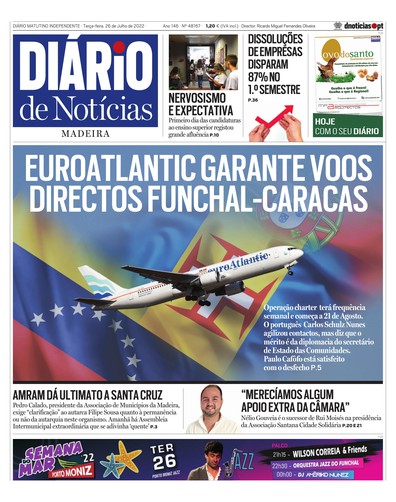 Edição do dia 26 Julho 2022 da pubicação Diário de Notícias