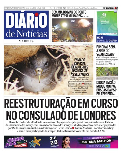 Edição do dia 28 Julho 2022 da pubicação Diário de Notícias