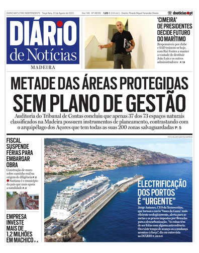 Edição do dia 23 Agosto 2022 da pubicação Diário de Notícias
