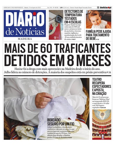 Edição do dia 27 Agosto 2022 da pubicação Diário de Notícias
