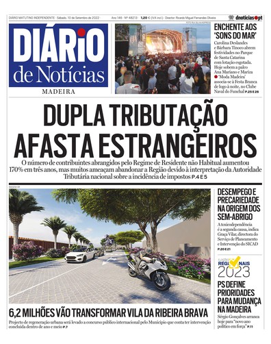 Edição do dia 10 Setembro 2022 da pubicação Diário de Notícias