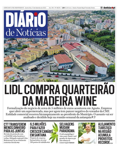 Edição do dia 15 Setembro 2022 da pubicação Diário de Notícias
