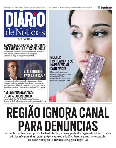 Edição do dia 26 Setembro 2022 da pubicação Diário de Notícias