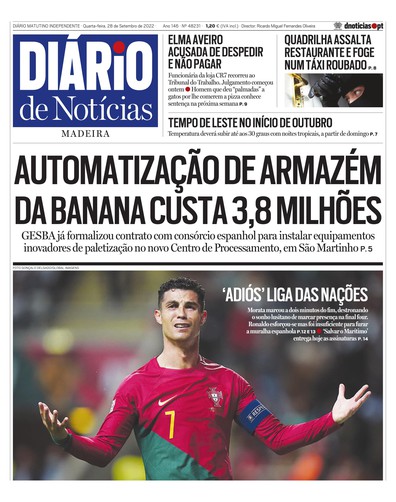 Edição do dia 28 Setembro 2022 da pubicação Diário de Notícias