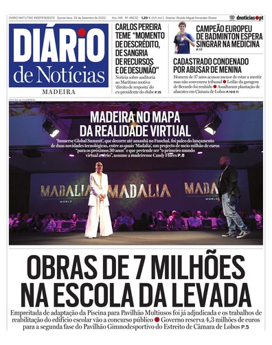 Edição do dia 29 Setembro 2022 da pubicação Diário de Notícias