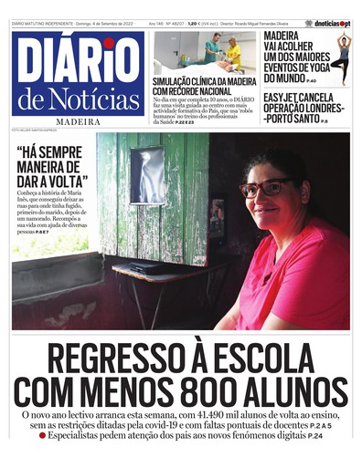 Edição do dia 4 Setembro 2022 da pubicação Diário de Notícias