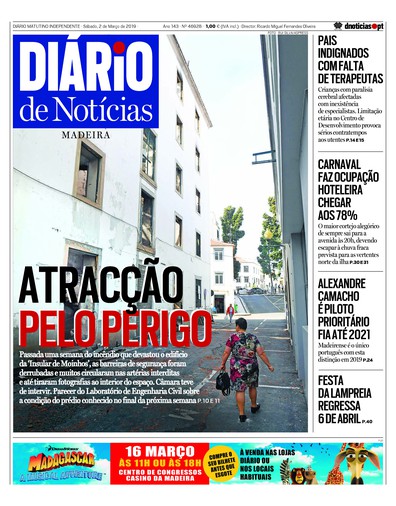 Edição do dia 2 Março 2019 da pubicação Diário de Notícias