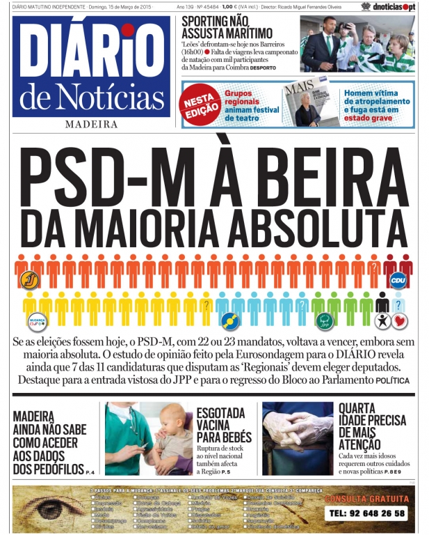 Edição do dia 15 Março 2015 da pubicação Diário de Notícias